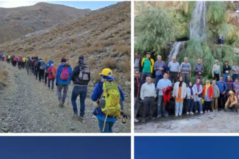 صعود مشترک کوهنوردان رفسنجان به قله دومیر «بام استان مرکزی»